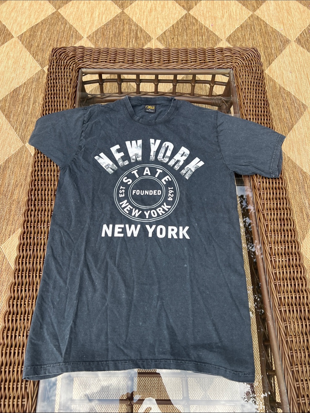 Men's Black 'New York' Graphic Short-Sleeve Tee